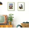 imageupsimples 20x30 Poster Frame Display Pictures 16x24 with Mat or 20x30 Without Mat Wall Hanging Picture Frame Natural 1 PackGreen