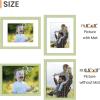 imageupsimples 20x30 Poster Frame Display Pictures 16x24 with Mat or 20x30 Without Mat Wall Hanging Picture Frame Natural 1 PackGreen