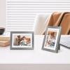 imageupsimples 20x30 Poster Frame Display Pictures 16x24 with Mat or 20x30 Without Mat Wall Hanging Picture Frame Natural 1 PackMetallic Gray