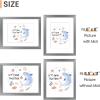 imageupsimples 20x30 Poster Frame Display Pictures 16x24 with Mat or 20x30 Without Mat Wall Hanging Picture Frame Natural 1 PackMetallic Gray