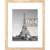 imageupsimples 20x30 Poster Frame Display Pictures 16x24 with Mat or 20x30 Without Mat Wall Hanging Picture Frame Natural 1 PackNatural