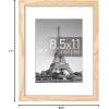 imageupsimples 20x30 Poster Frame Display Pictures 16x24 with Mat or 20x30 Without Mat Wall Hanging Picture Frame Natural 1 PackNatural