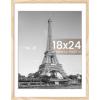 imageupsimples 20x30 Poster Frame Display Pictures 16x24 with Mat or 20x30 Without Mat Wall Hanging Picture Frame Natural 1 PackNatural