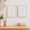 imageupsimples 20x30 Poster Frame Display Pictures 16x24 with Mat or 20x30 Without Mat Wall Hanging Picture Frame Natural 1 PackNatural
