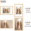 imageupsimples 20x30 Poster Frame Display Pictures 16x24 with Mat or 20x30 Without Mat Wall Hanging Picture Frame Natural 1 PackNatural