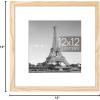 imageupsimples 20x30 Poster Frame Display Pictures 16x24 with Mat or 20x30 Without Mat Wall Hanging Picture Frame Natural 1 PackNatural