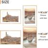 imageupsimples 20x30 Poster Frame Display Pictures 16x24 with Mat or 20x30 Without Mat Wall Hanging Picture Frame Natural 1 PackNatural