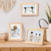 imageupsimples 20x30 Poster Frame Display Pictures 16x24 with Mat or 20x30 Without Mat Wall Hanging Picture Frame Natural 1 PackNatural