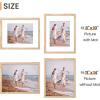 imageupsimples 20x30 Poster Frame Display Pictures 16x24 with Mat or 20x30 Without Mat Wall Hanging Picture Frame Natural 1 PackNatural