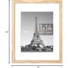 imageupsimples 20x30 Poster Frame Display Pictures 16x24 with Mat or 20x30 Without Mat Wall Hanging Picture Frame Natural 1 PackNatural
