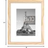 imageupsimples 20x30 Poster Frame Display Pictures 16x24 with Mat or 20x30 Without Mat Wall Hanging Picture Frame Natural 1 PackNatural