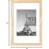 imageupsimples 20x30 Poster Frame Display Pictures 16x24 with Mat or 20x30 Without Mat Wall Hanging Picture Frame Natural 1 PackNatural