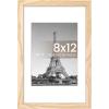 imageupsimples 20x30 Poster Frame Display Pictures 16x24 with Mat or 20x30 Without Mat Wall Hanging Picture Frame Natural 1 PackNatural