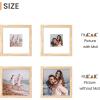 imageupsimples 20x30 Poster Frame Display Pictures 16x24 with Mat or 20x30 Without Mat Wall Hanging Picture Frame Natural 1 PackNatural