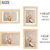 imageupsimples 20x30 Poster Frame Display Pictures 16x24 with Mat or 20x30 Without Mat Wall Hanging Picture Frame Natural 1 PackNatural