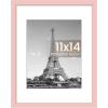 imageupsimples 20x30 Poster Frame Display Pictures 16x24 with Mat or 20x30 Without Mat Wall Hanging Picture Frame Natural 1 PackPink