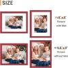 imageupsimples 20x30 Poster Frame Display Pictures 16x24 with Mat or 20x30 Without Mat Wall Hanging Picture Frame Natural 1 PackRed