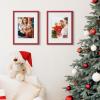 imageupsimples 20x30 Poster Frame Display Pictures 16x24 with Mat or 20x30 Without Mat Wall Hanging Picture Frame Natural 1 PackRed