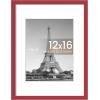 imageupsimples 20x30 Poster Frame Display Pictures 16x24 with Mat or 20x30 Without Mat Wall Hanging Picture Frame Natural 1 PackRed