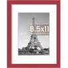 imageupsimples 20x30 Poster Frame Display Pictures 16x24 with Mat or 20x30 Without Mat Wall Hanging Picture Frame Natural 1 PackRed