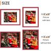 imageupsimples 20x30 Poster Frame Display Pictures 16x24 with Mat or 20x30 Without Mat Wall Hanging Picture Frame Natural 1 PackRed