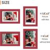 imageupsimples 20x30 Poster Frame Display Pictures 16x24 with Mat or 20x30 Without Mat Wall Hanging Picture Frame Natural 1 PackRed