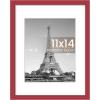 imageupsimples 20x30 Poster Frame Display Pictures 16x24 with Mat or 20x30 Without Mat Wall Hanging Picture Frame Natural 1 PackRed