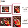 imageupsimples 20x30 Poster Frame Display Pictures 16x24 with Mat or 20x30 Without Mat Wall Hanging Picture Frame Natural 1 PackRed