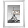 imageupsimples 20x30 Poster Frame Display Pictures 16x24 with Mat or 20x30 Without Mat Wall Hanging Picture Frame Natural 1 PackSilver
