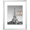 imageupsimples 20x30 Poster Frame Display Pictures 16x24 with Mat or 20x30 Without Mat Wall Hanging Picture Frame Natural 1 PackSilver