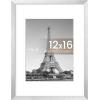 imageupsimples 20x30 Poster Frame Display Pictures 16x24 with Mat or 20x30 Without Mat Wall Hanging Picture Frame Natural 1 PackSilver