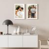 imageupsimples 20x30 Poster Frame Display Pictures 16x24 with Mat or 20x30 Without Mat Wall Hanging Picture Frame Natural 1 PackWhite