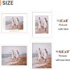 imageupsimples 20x30 Poster Frame Display Pictures 16x24 with Mat or 20x30 Without Mat Wall Hanging Picture Frame Natural 1 PackWhite