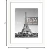 imageupsimples 20x30 Poster Frame Display Pictures 16x24 with Mat or 20x30 Without Mat Wall Hanging Picture Frame Natural 1 PackWhite