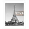 imageupsimples 20x30 Poster Frame Display Pictures 16x24 with Mat or 20x30 Without Mat Wall Hanging Picture Frame Natural 1 PackWhite