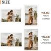imageupsimples 20x30 Poster Frame Display Pictures 16x24 with Mat or 20x30 Without Mat Wall Hanging Picture Frame Natural 1 PackWhite