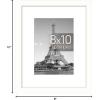 imageupsimples 20x30 Poster Frame Display Pictures 16x24 with Mat or 20x30 Without Mat Wall Hanging Picture Frame Natural 1 PackWhite