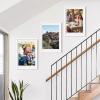 imageupsimples 20x30 Poster Frame Display Pictures 16x24 with Mat or 20x30 Without Mat Wall Hanging Picture Frame Natural 1 PackWhite