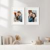 imageupsimples 20x30 Poster Frame Display Pictures 16x24 with Mat or 20x30 Without Mat Wall Hanging Picture Frame Natural 1 PackWhite