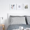 imageupsimples 20x30 Poster Frame Display Pictures 16x24 with Mat or 20x30 Without Mat Wall Hanging Picture Frame Natural 1 PackWhite