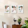 imageupsimples 20x30 Poster Frame Display Pictures 16x24 with Mat or 20x30 Without Mat Wall Hanging Picture Frame Natural 1 PackWhite