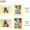 imageupsimples 20x30 Poster Frame Display Pictures 16x24 with Mat or 20x30 Without Mat Wall Hanging Picture Frame Natural 1 PackYellow