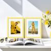 imageupsimples 20x30 Poster Frame Display Pictures 16x24 with Mat or 20x30 Without Mat Wall Hanging Picture Frame Natural 1 PackYellow