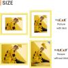 imageupsimples 20x30 Poster Frame Display Pictures 16x24 with Mat or 20x30 Without Mat Wall Hanging Picture Frame Natural 1 PackYellow