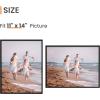 imageupsimples 5x7 Picture Frame Set of 3 Made of High Definition Glass for 5 x 7 Wall and Tabletop Display Thin Border Photo Frames for Home Decor RedBlack