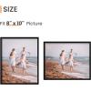 imageupsimples 5x7 Picture Frame Set of 3 Made of High Definition Glass for 5 x 7 Wall and Tabletop Display Thin Border Photo Frames for Home Decor RedBlack
