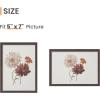 imageupsimples 5x7 Picture Frame Set of 3 Made of High Definition Glass for 5 x 7 Wall and Tabletop Display Thin Border Photo Frames for Home Decor RedBrown
