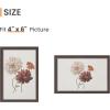 imageupsimples 5x7 Picture Frame Set of 3 Made of High Definition Glass for 5 x 7 Wall and Tabletop Display Thin Border Photo Frames for Home Decor RedBrown