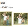 imageupsimples 5x7 Picture Frame Set of 3 Made of High Definition Glass for 5 x 7 Wall and Tabletop Display Thin Border Photo Frames for Home Decor RedGold
