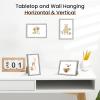 imageupsimples 5x7 Picture Frame Set of 3 Made of High Definition Glass for 5 x 7 Wall and Tabletop Display Thin Border Photo Frames for Home Decor RedGrey